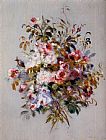 Famous Roses Paintings - A Bouquet Of Roses